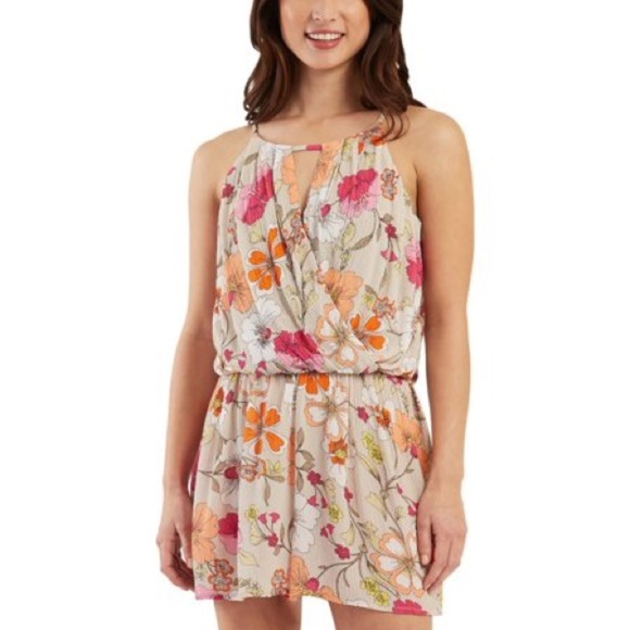 Bc Juniors' Floral Romper Multi Color Size XL NWT - Picture 1 of 9